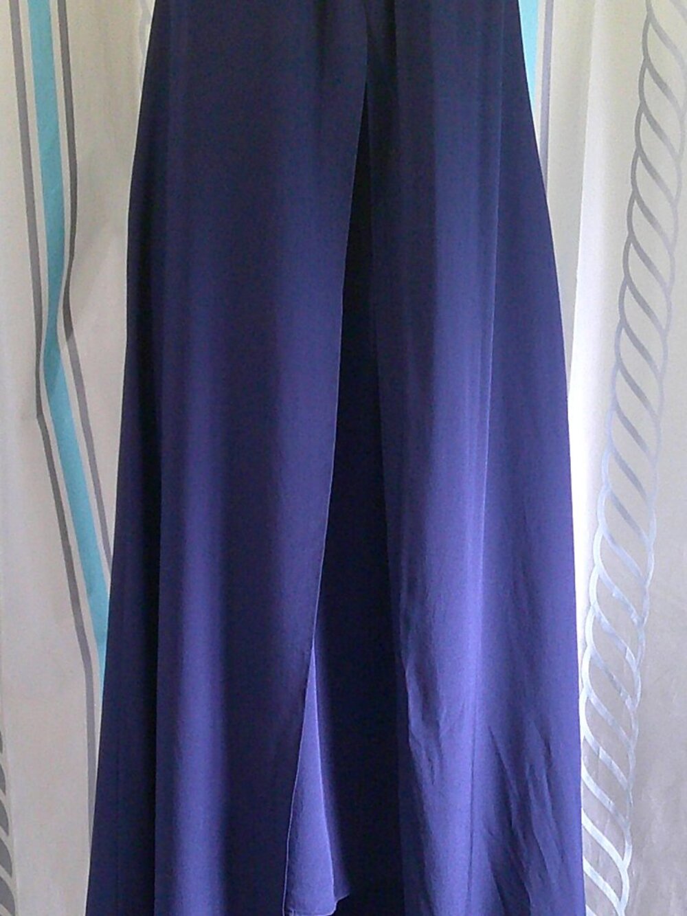 "Trina Turk" Kearney Silk Crepe De Chine Fringe Cocktail Dress n Navy Woman 6